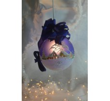 Kerstverlichting  15 cm blauw